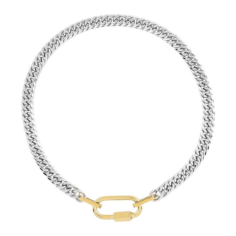 HJane Two Toned Carabiner Necklace
