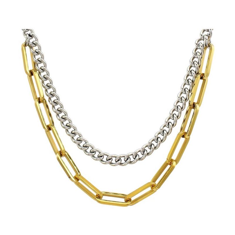 HJANE Stacked Two Toned Necklace