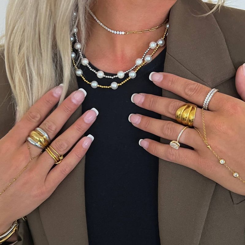 Chansutt Pearls Beaded Pearl Necklace