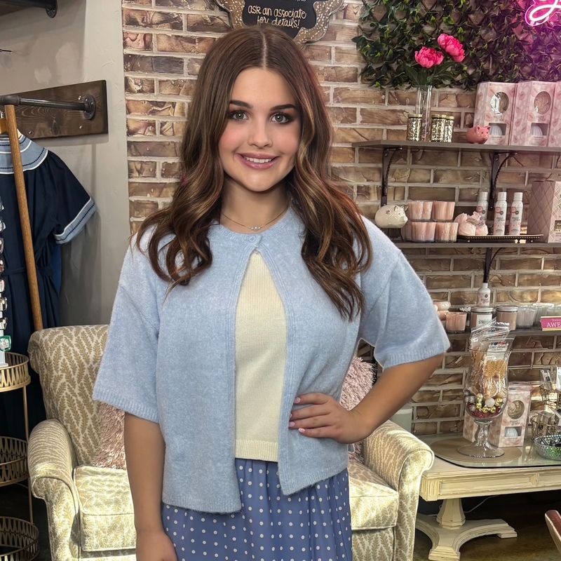 Wishlist Short Sleeve Button Cardigan