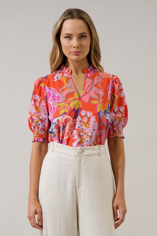 Sugar Lips Multi Color Top