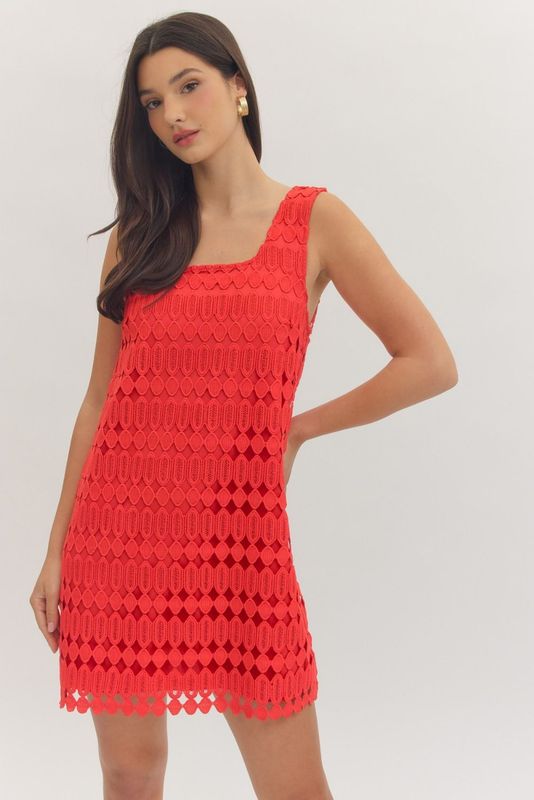 Entro Red Dot Cover Up Dress