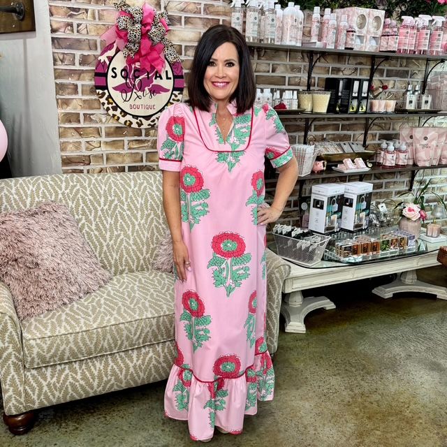 TCEC Pink Midi Dress