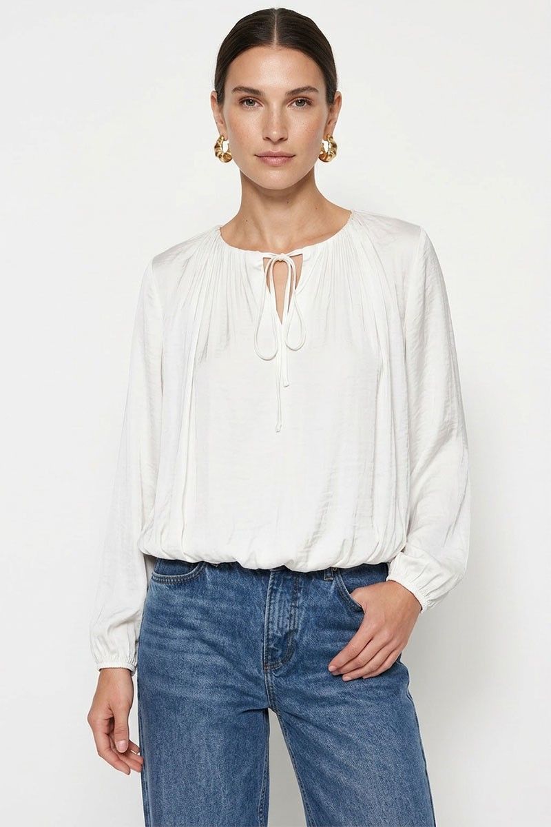 Naked Zebra LS Bubble Top