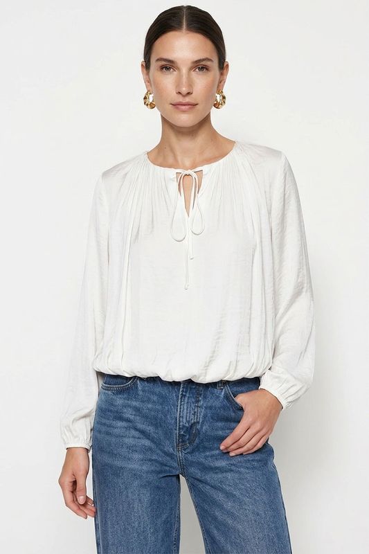 Naked Zebra LS Bubble Top