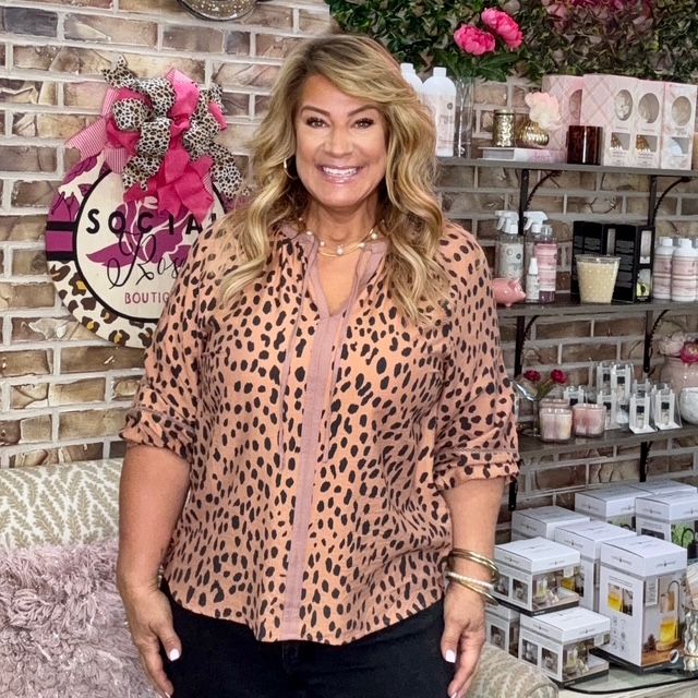 Umgee Animal Print Top