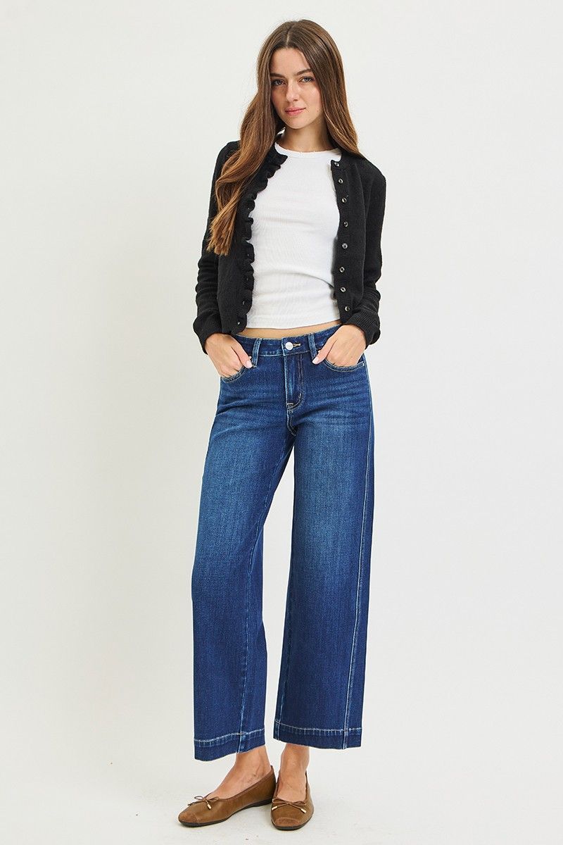 Risen MR Wide Leg Seam Denim