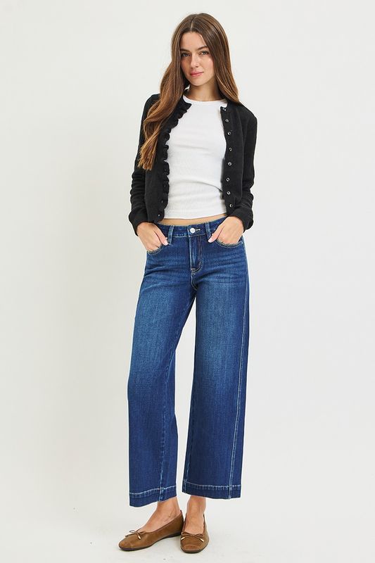 Risen MR Wide Leg Seam Denim
