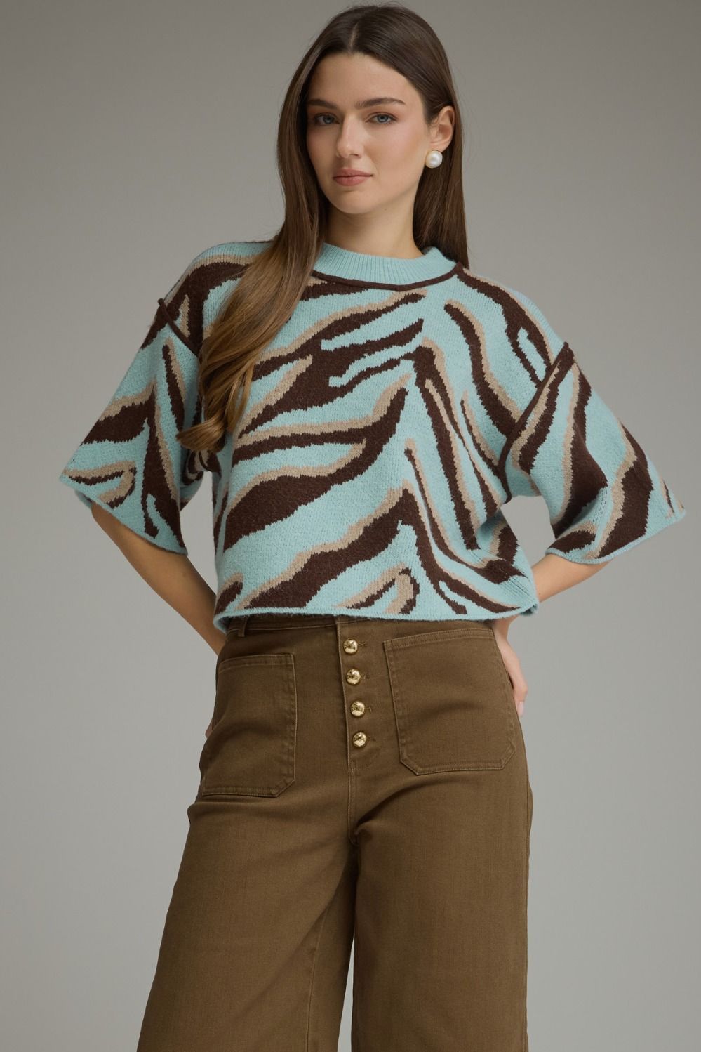 Entro Animal Print Sweater