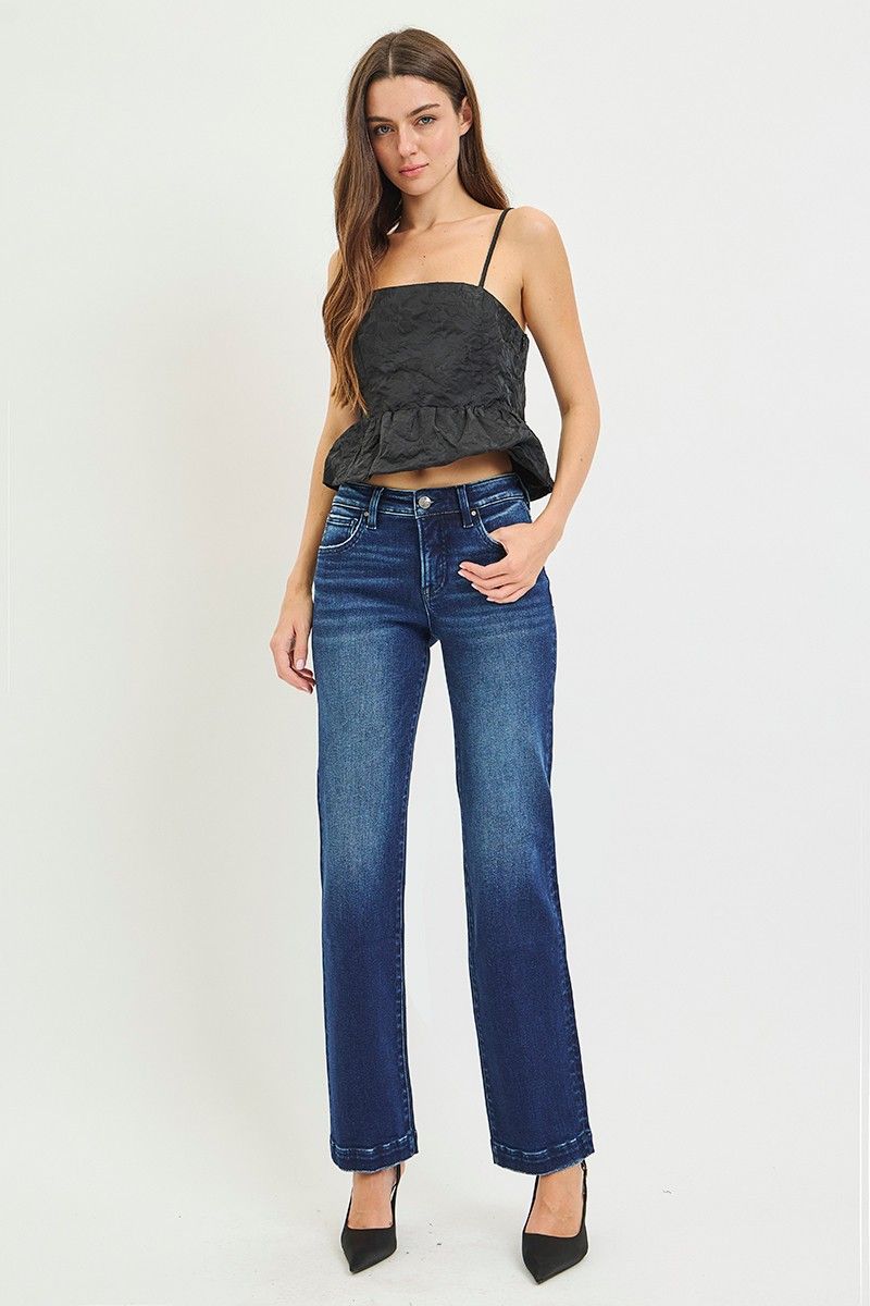Risen Dark MR Straight Denim