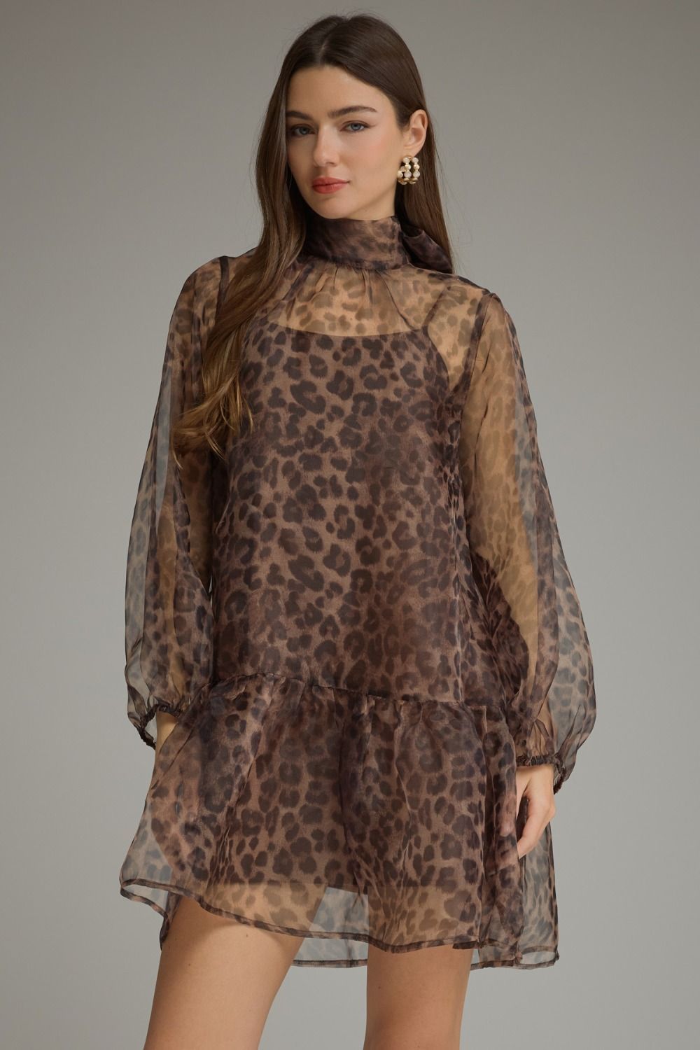 Entro Animal Sheer Dress