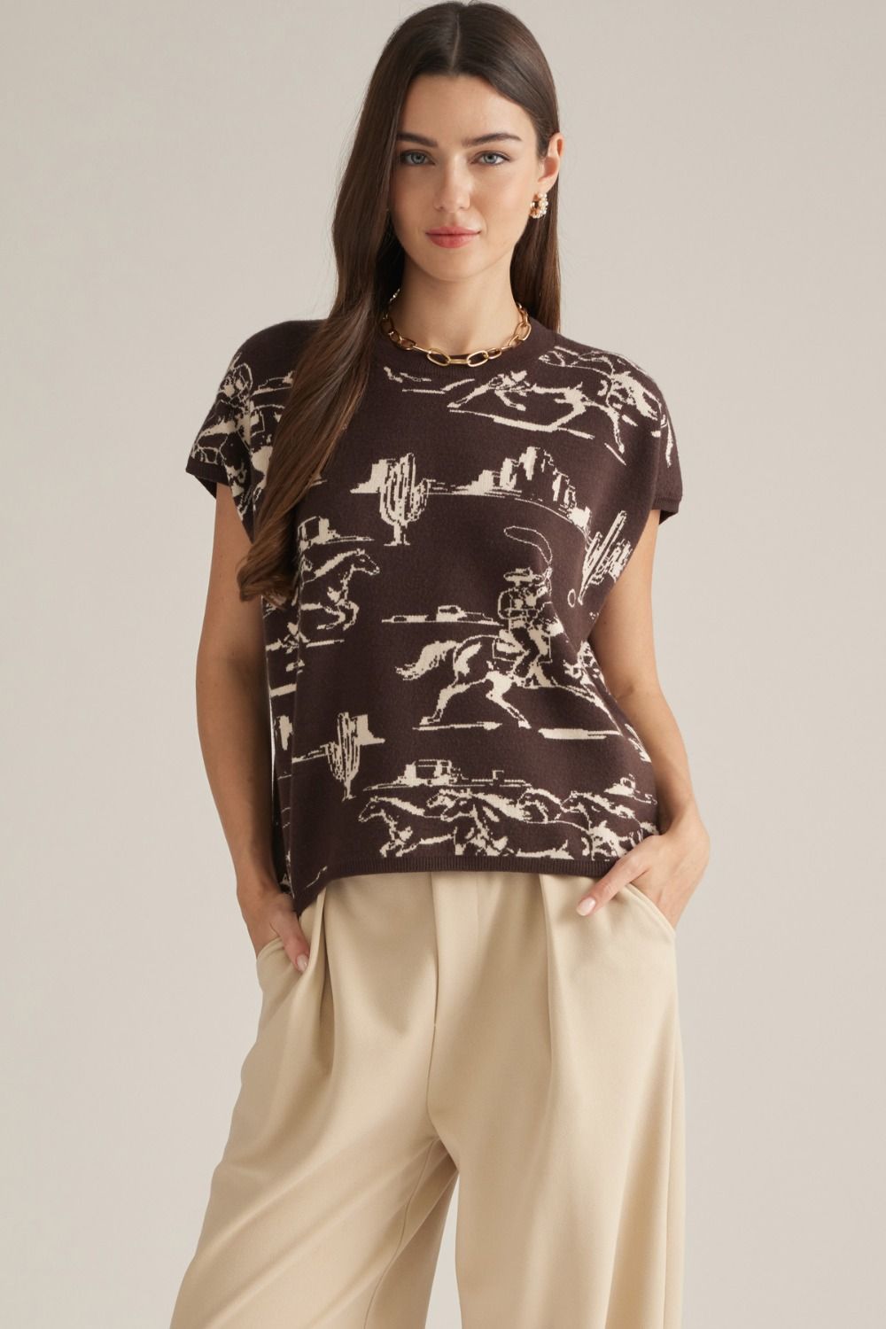 Entro Rodeo Espresso Sweater