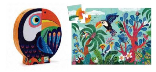 COCO THE TOUCAN SILHOUETTE 4 PC