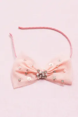 BOUTIQUE STARRY GEM BOW HEADBAND***