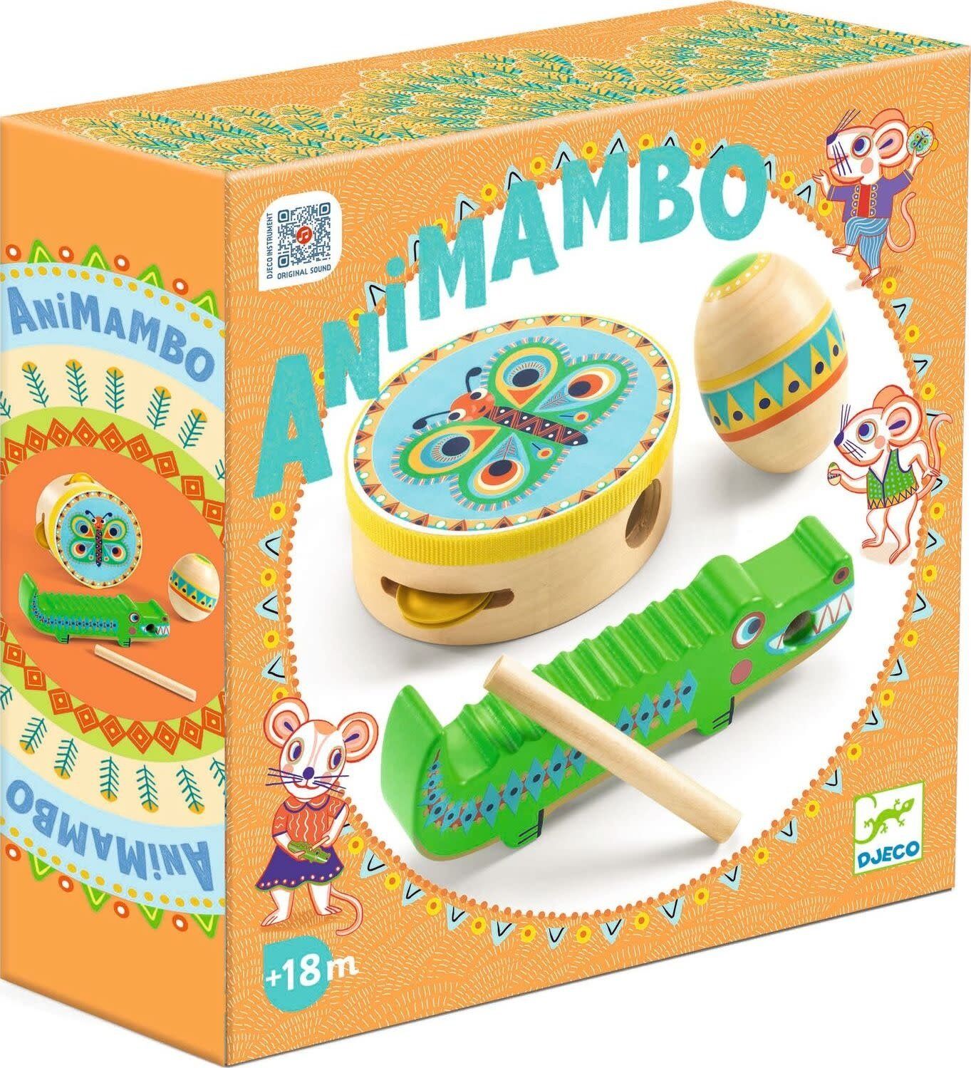 GUIRO, MARACAS, TAMBOURINE 3 PC