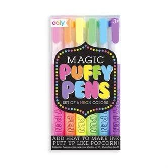 MAGIC NEON PUFFY PENS 6 PC