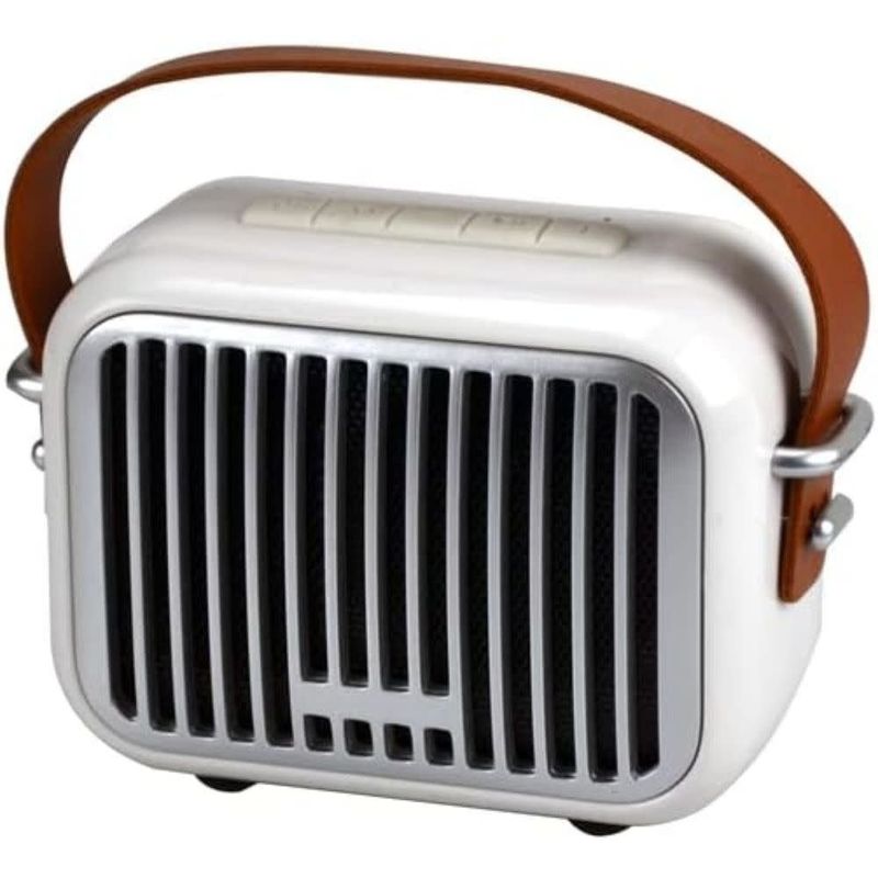 WHITE MINI SPEAKER RETRO