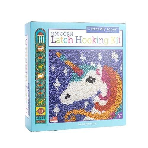 UNICORN LATCH HOOKING