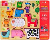 123 BARNYARD STACKING WOOD 10 PC