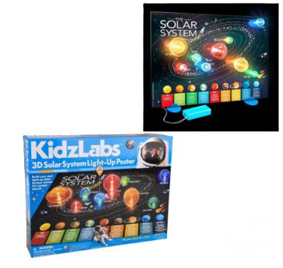 SOLAR SYSTEM 3D LIGHT-UP POSTER