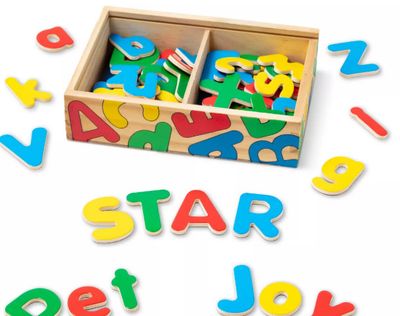 MAGNETIC WOODEN ALPHABET