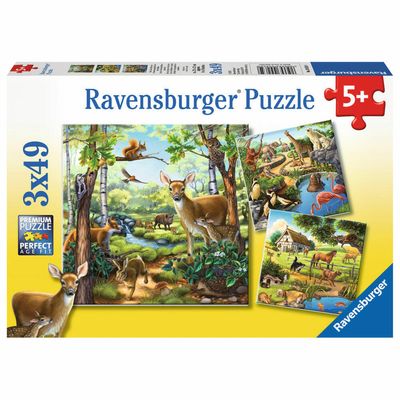 FOREST ZOO 3 X 49 PC