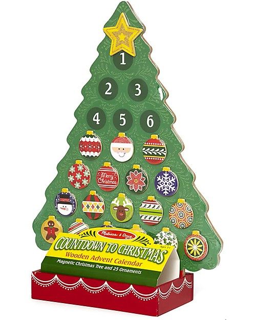 COUNTDOWN TO CHRISTMAS WOODEN ADVENT CALENDAR