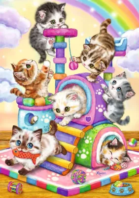 PLAYFUL PURR BABIES 35PC