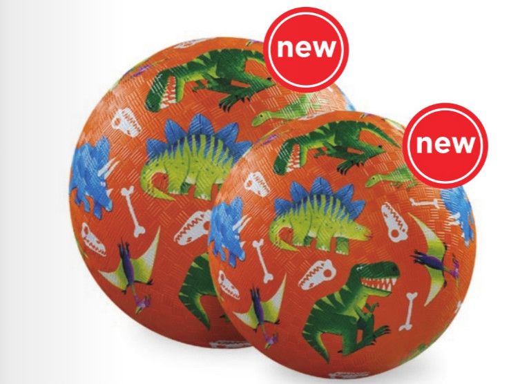 DINOSAUR DIG RED 7&quot; PLAYGROUND BALL