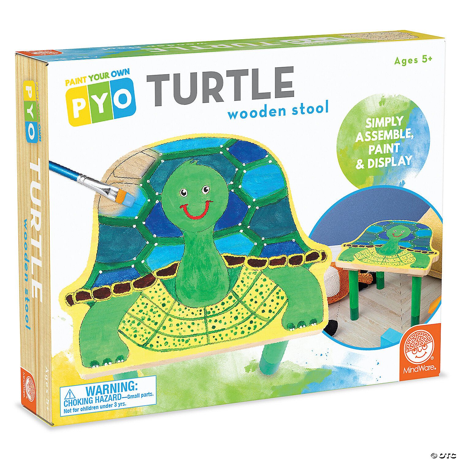 TURTLE WOODEN STOOL