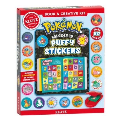 POKEMON COLOR-IN 3D PUFFY STICKERS