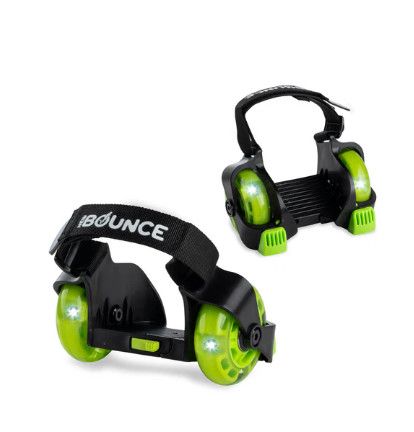 HEEL WHEELS FLASHING LIGHTS GREEN