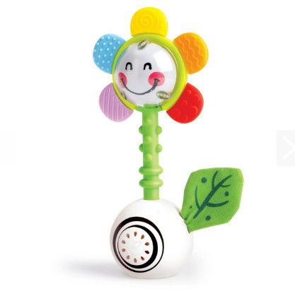 SHAKE AND SPARKLE FLOWER RATTLE