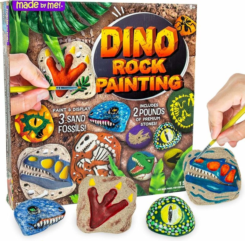 DINO ROCK PAINTING