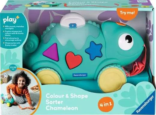 COLOUR &amp; SHAPE SORTER CHAMELEON