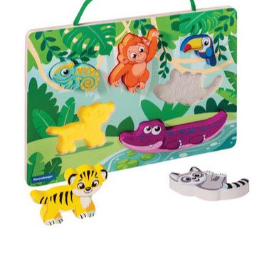 WOODEN PUZZLE IN THE JUNGLE