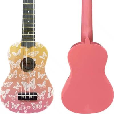 PINK LEMONADE BUTTERFLY UKULELE