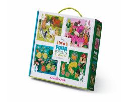 PLAYFUL PETS FOUR PUZZLES IN ONE BOX