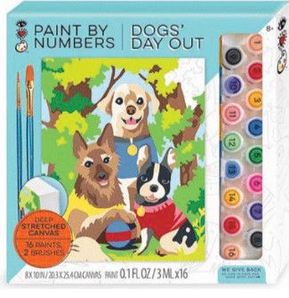 DOGS&#39; DAY OUT PAINT BY NUMBER