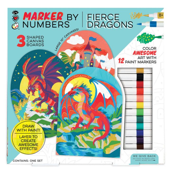 FIERCE DRAGONS MAKER BY NUMBERS