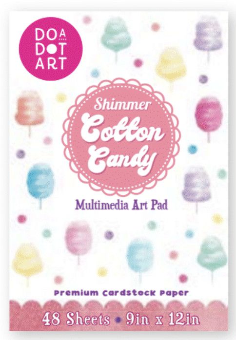 SHIMMER COTTON CANDY MUTLIMEDIA ART PAD