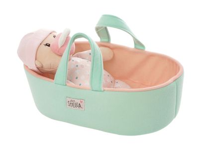 LOVE STELLA MY FIRST DOLL PEACH &amp; BASSINET