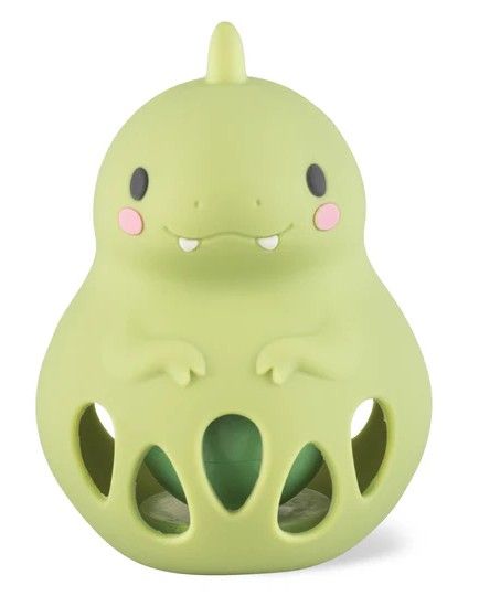 Silicone Rattle - Dino