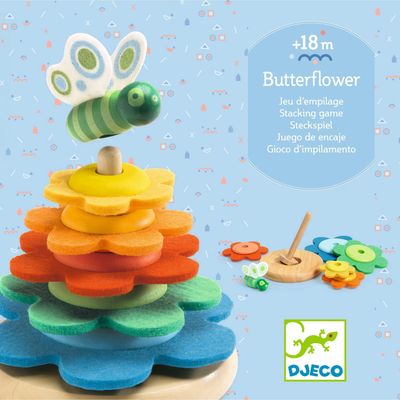 BUTTERFLOWER STACKING GAME.