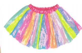 STRIPY SEQUINS SKIRT 4-6