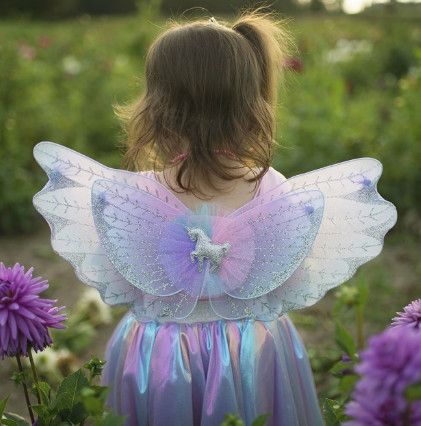 MAGICAL UNICORN SKIRT &amp; WINGS PASTEL SIZE 4-6