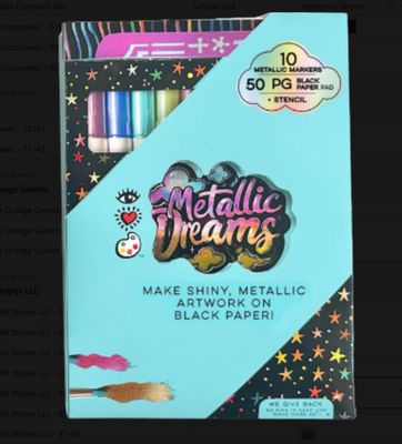 METALLIC DREAMS DOODLE PAD