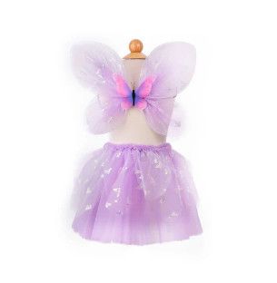 FLUTTER BUTTERFLY SKIRT &amp; WINGS LILAC 4-6
