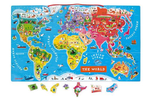 WORLD MAP MAGNETIC