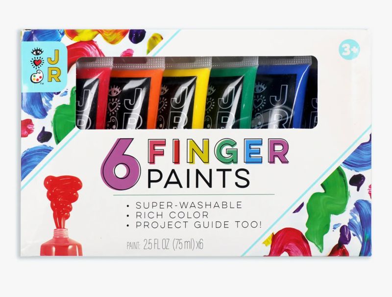 6 WASHABLE FINGERPAINTS